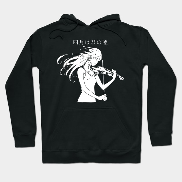 Your lie in april Hoodie by OtakuPapercraft